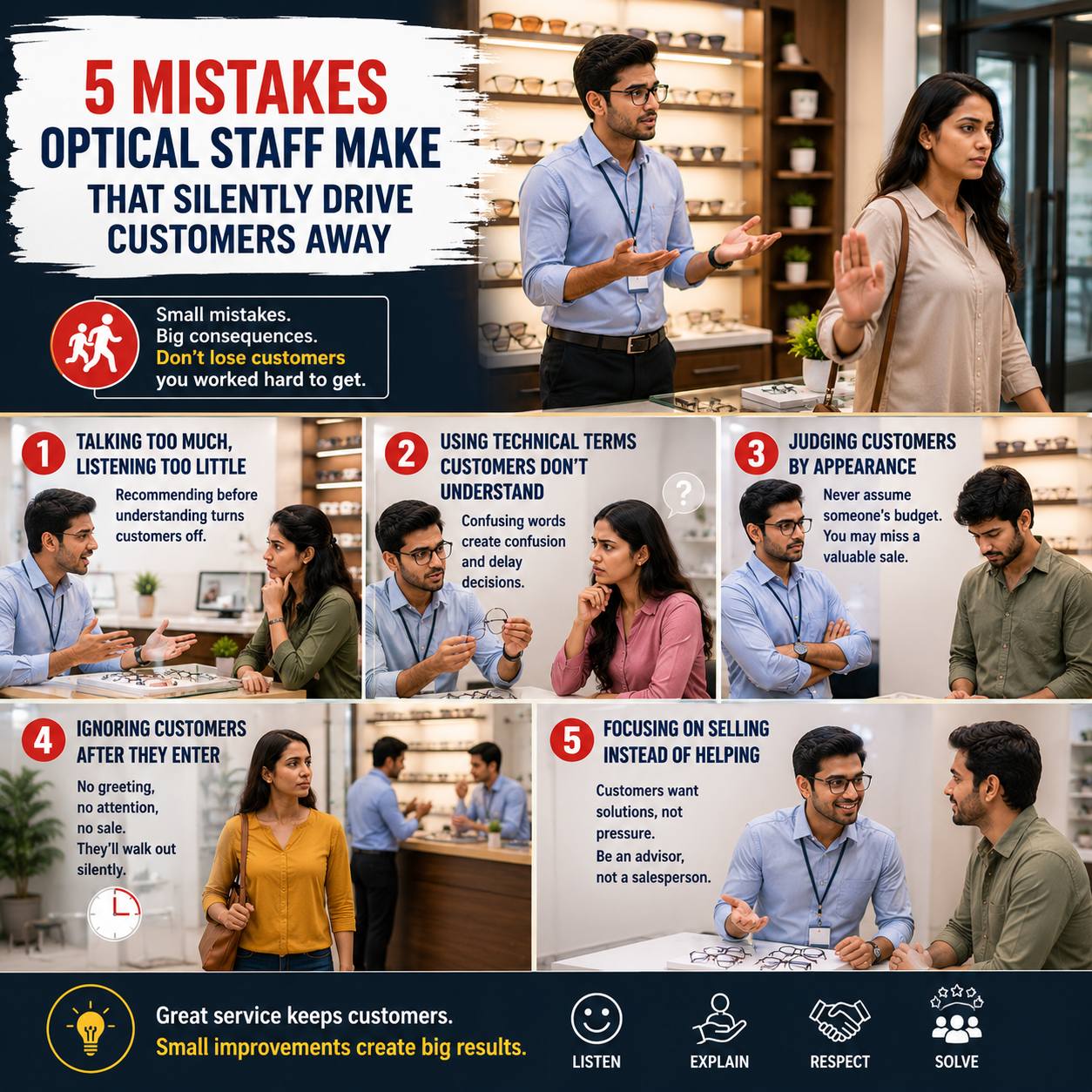5 Mistakes Optical Staff Make That Silently Drive Customers Away